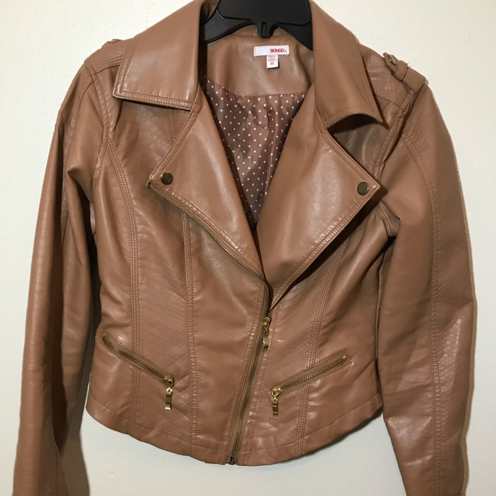 Faux leather jacket